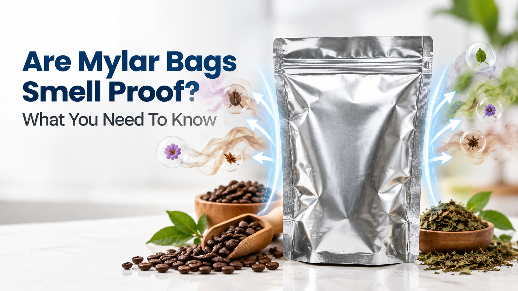 Mylar bag providing odor barrier protection