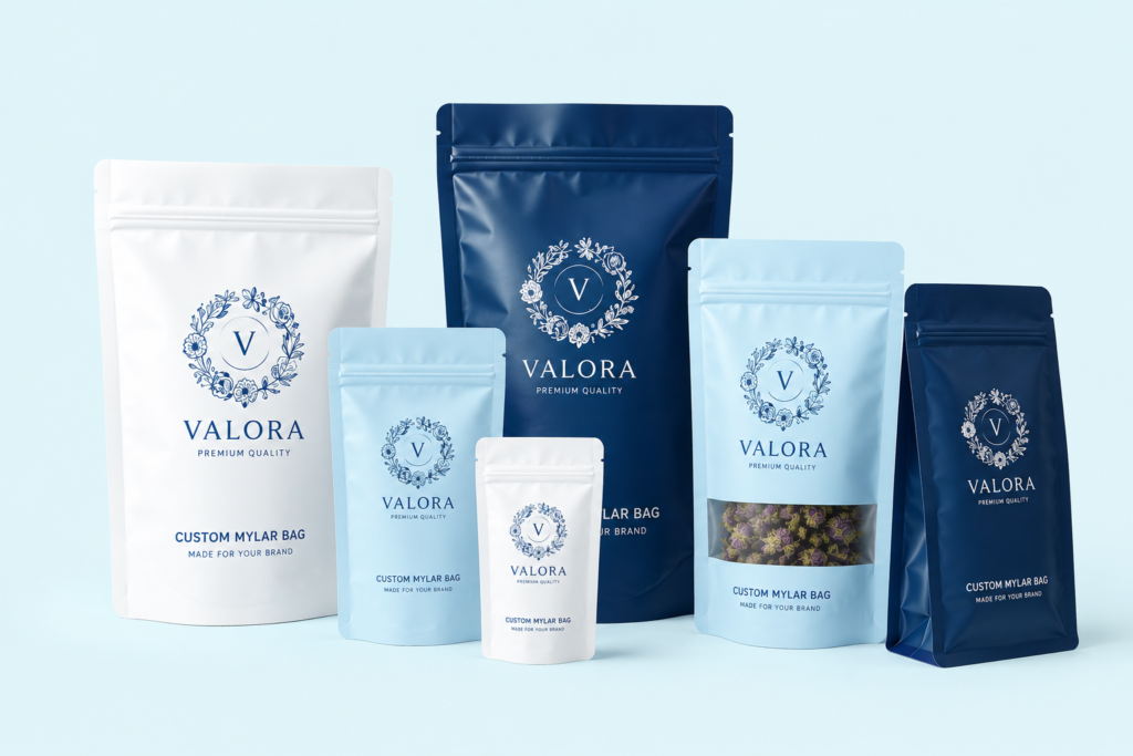 customs mylar bags banner